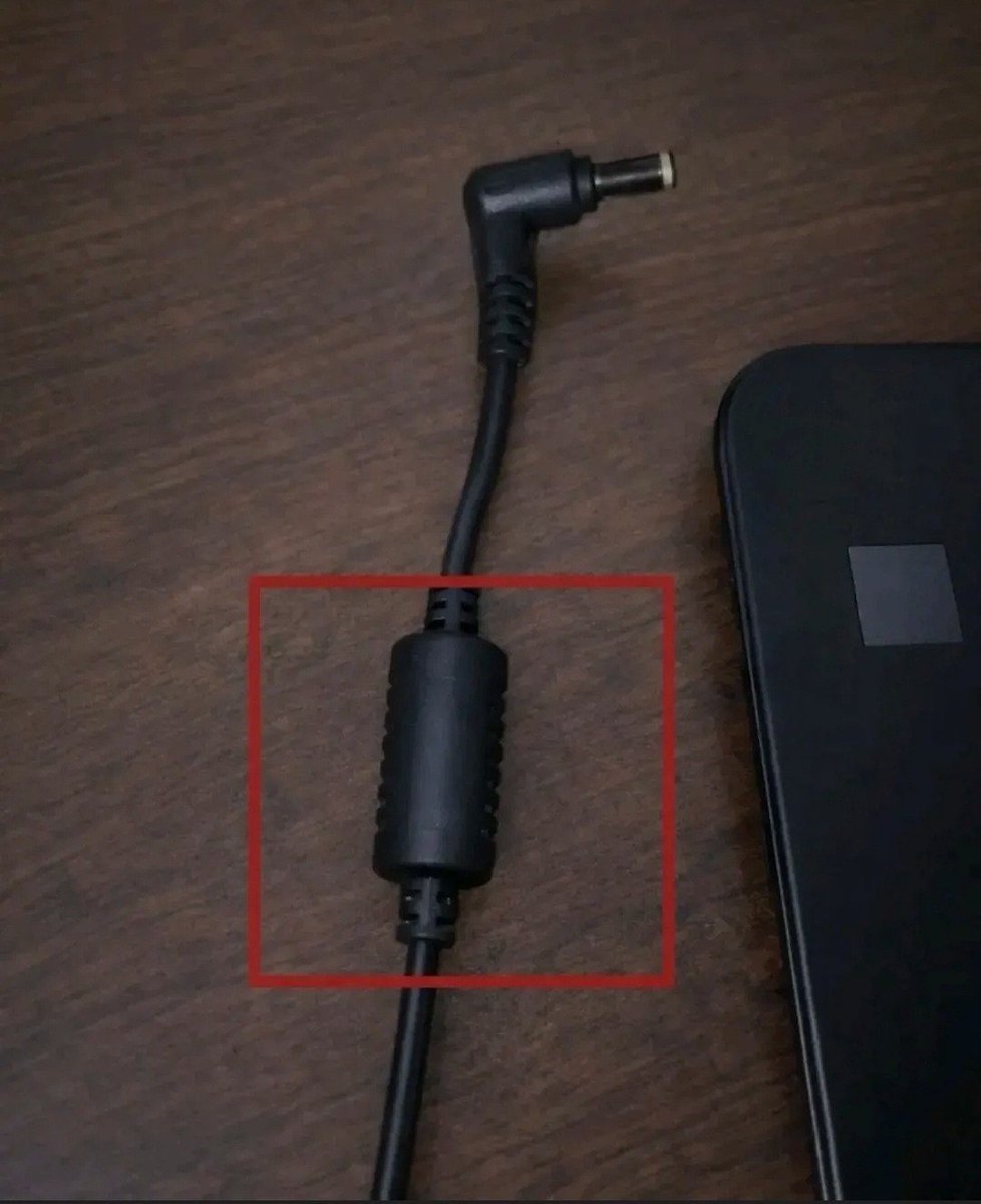 Its_shinchan's tweet photo. Hey @grok what's the purpose of this in a laptop charger? https://t.co/f9xnlz5Bha
