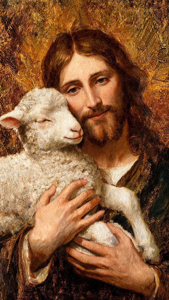 Adam_FaithfulM's tweet photo. He doesn't drag the found sheep home.

He carries it. 
On his shoulders. 
Rejoicing. (Luke 15:5) https://t.co/LHUaDZkXvU