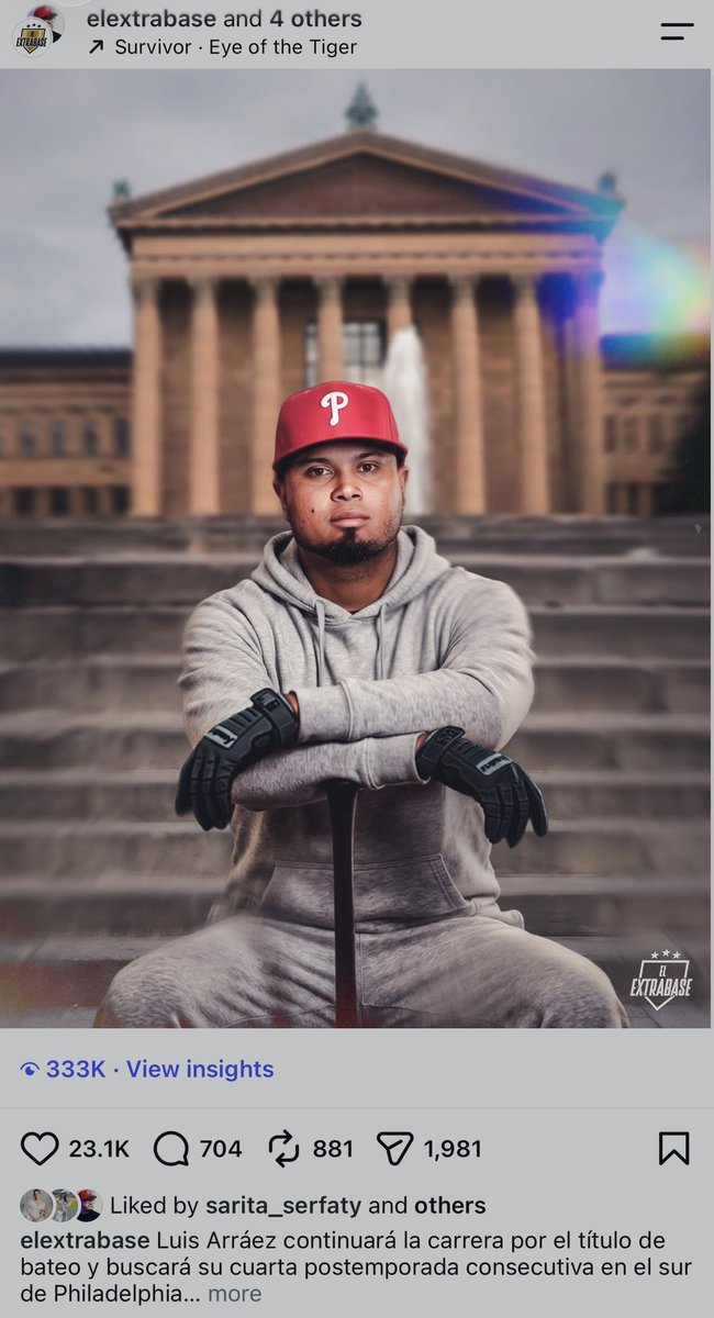 DanielAlvarezEE's tweet photo. It wasn’t posted by Luis Arráez. It’s a post of @ElExtrabase on Instagram. Please give proper credit and don’t cut the logo. 

Thank you, @JClarkNBCS. https://t.co/DI0KJvuEEU