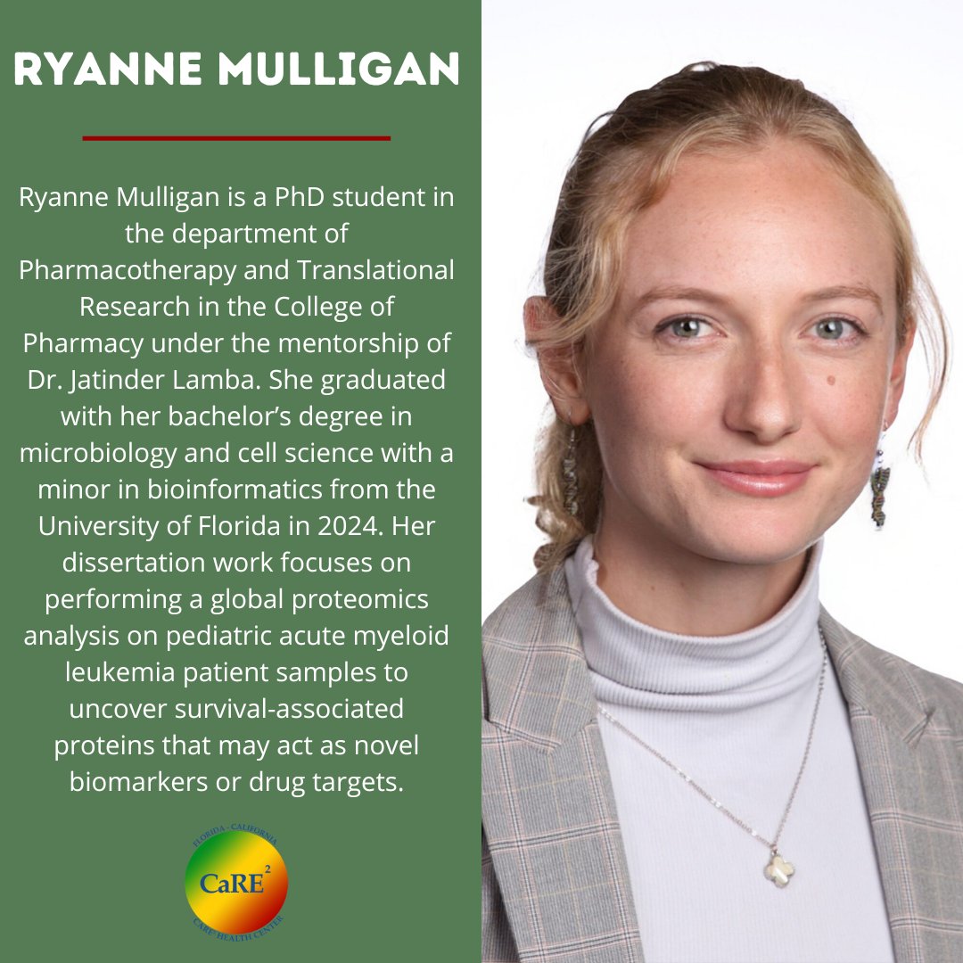 CaRE2HEC's tweet photo. Join us in celebrating our new CaRE2 Graduate Student, Ryanne Mulligan 🔬🥼
Check out our training programs on our website: https://t.co/MBdt54Cjq4
#TraineeTuesday #CancerResearch #CaRE2 https://t.co/JP804qsGV3