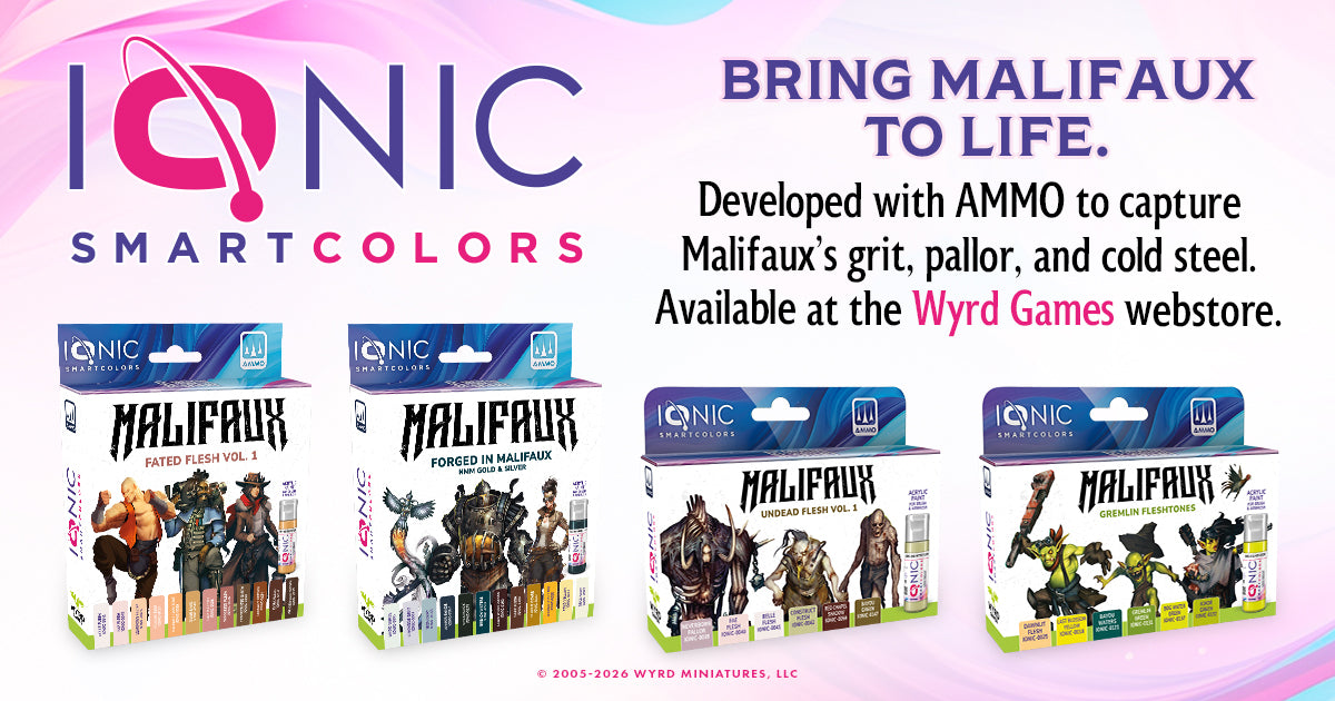 WyrdGames's tweet photo. Bring the colors of Malifaux to the painting table.

Explore focused IONIC paint sets for Fated Flesh, Undead Flesh, Gremlin Fleshtones, and non-metallic gold and silver:

https://t.co/zVW0uoeKlA https://t.co/00drnCbCZb