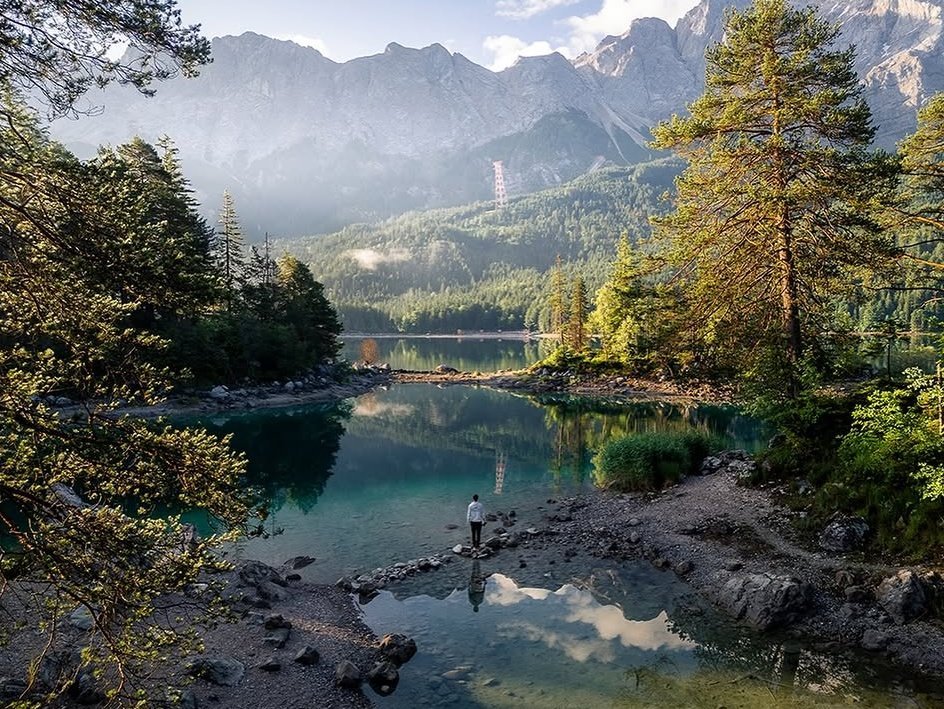earthwhisperss's tweet photo. Lake Eibsee, Germany https://t.co/CmxZtXhkoG