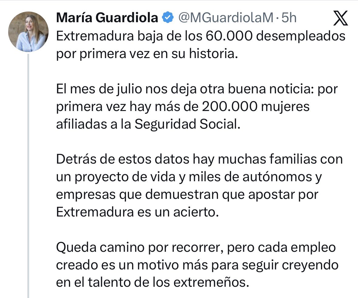 montseminguez's tweet photo. La Reforma Laboral era un desastre.
La regularización, un escándalo.
Pero cuando estas medidas ayudan a generar buenos datos de empleo… entonces sí, entonces les encanta hacerse la foto.

Al final, en paro solo va a quedar la coherencia del PP. https://t.co/8eoqDwMRa3