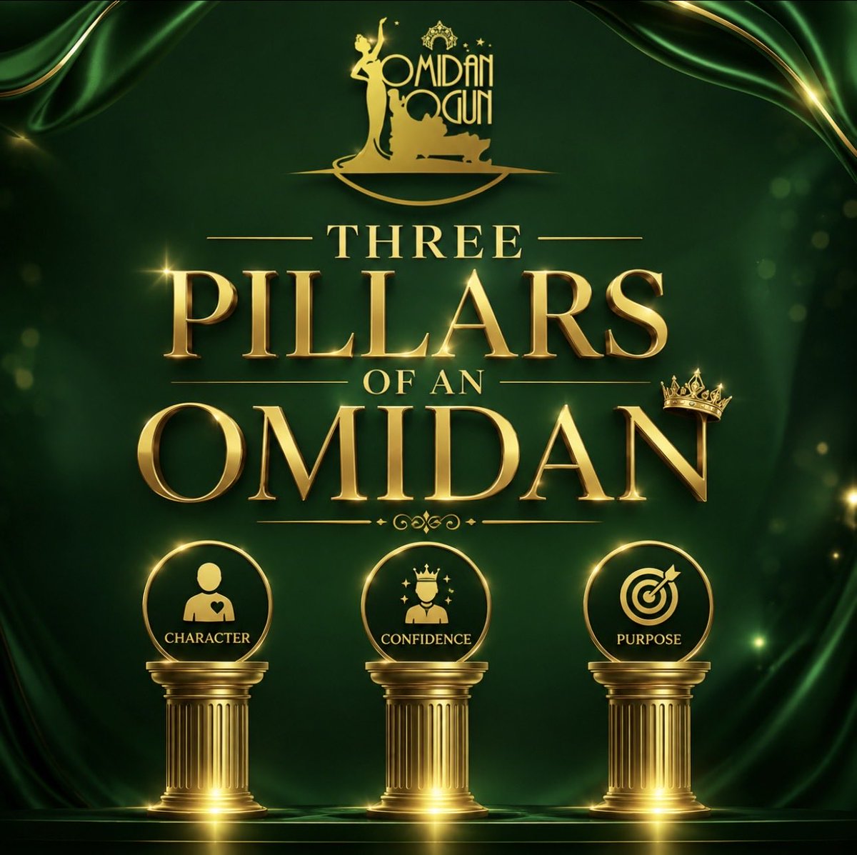 OMIDANOGUN's tweet photo. Three Pillars of an OMIDAN👑

1. Character
Honesty, respect, discipline, and kindness. A true queen shows integrity in all she does.

2. Confidence
Her presence. Self-belief, clear communication, and grace.

3. Purpose
Her impact. Using her voice to uplift others.
#TRENDING https://t.co/59BHzRviD2