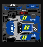 blaneyhamlinfan's tweet photo. @Lowes @allyracing @CarvanaRacing sorry if its a bit blurry but I made my friend a @Lowes car based off of @JimmieJohnson 's I want to say like 2006 or whenever he got the pole for the Daytona 500 https://t.co/1WJ16eab5v