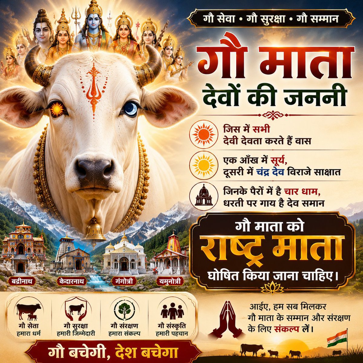 DilipKu49571500's tweet photo. Drss
माननीय @PMOIndia  

कटती गौमाता करे पुकार, बंद करो ये अत्याचार
गौमाता राष्ट्रमाता

#गौ_सम्मान_आह्वान 
#GauSamman #GauMata https://t.co/z2Dd7EFj4A