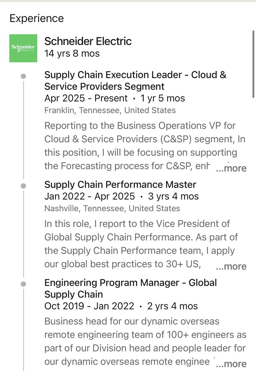 SouthernMB82's tweet photo. Meet SriSagar Javvadhi, a Middle Tennessee resident who serves as a supply chain executive leader for the cloud and service providers segment at the North American division of Schneider Electric in Franklin. In his role, Javvadhi manages segment operations. He handles operational alignment, forecasting, and delivery performance across the North American market. His estimated salary is $165,000 a year.

He immigrated in 2010 to the United States from India to obtain a master’s degree in electrical engineering with a focus on electric power systems at Tennessee Technological University in Cookeville, Tennessee. Following graduation, he transitioned into the American corporate workforce through incentives offered to international students majoring in science, technology, engineering, and math that allow them to remain here for up to 36 months without needing a new visa as part of the optional practical training program. He began working for Schneider Electric under this program, which eventually led to him being sponsored for an H-1B visa.

Schneider Electric’s reliance on imported talent sharply contrasts with its heavy use of public funding. Over the last decade, it has secured more than $7.65 million in Tennessee taxpayer funds alongside reduced utility rates. It also benefits indirectly from public subsidies through local partnerships, such as its recent contract as the official energy management partner for the new Nissan Stadium. While Schneider Electric captures the financial rewards of this deal, Tennessee taxpayers are footing $1.25 billion of the $2.1 billion project.

SriSagar Javvadhi is just one of a vast wave of international students who remain in the U.S. after graduation instead of returning home. According to the Information Technology and Innovation Foundation, roughly 74% of all full-time electrical engineering graduate students are international temporary visa holders. The majority of those students eventually join the American workforce.

If his name sounds familiar, it is because his brother, Shreyas Javvadhi, also works for Schneider Electric. He immigrated in 2016 to the U.S. to attend Northern Illinois University and was hired by Schneider Electric shortly thereafter. The Javvadhi brothers do not work in the same division, but their roles closely intersect.

What are the odds two Indian brothers land jobs at the same company across the world? If treated as an entirely random event, the likelihood is 1 in 10 million. Considering that multinational corporations rely on employee referral programs and the prevalence of chain migration, the odds are much more favorable.

The Javvadhi brothers represent a troubling trend of corporations relying on international workforce pipelines that create self-perpetuating networks. This makes it even harder for Americans without existing connections to get their resumes past corporate screening algorithms. In short, Americans are paying for their own replacement through multiple avenues. From publicly funded higher education to multinational corporations receiving tax subsidies, Americans are consistently paying to be kept out of the professional loop while foreigners benefit.