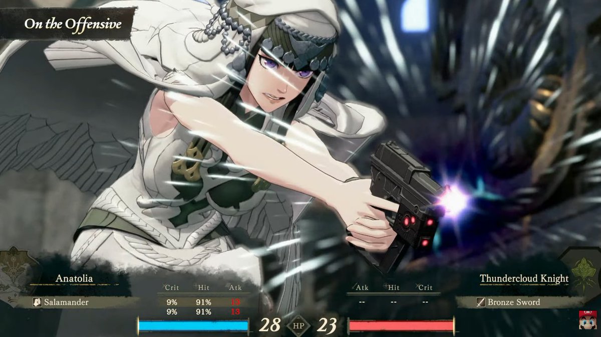 AkaitoCh's tweet photo. WE HAVE GUNS IN FIRE EMBLEM 
PARRY THIS YOU CASUAL https://t.co/i609DhdLng