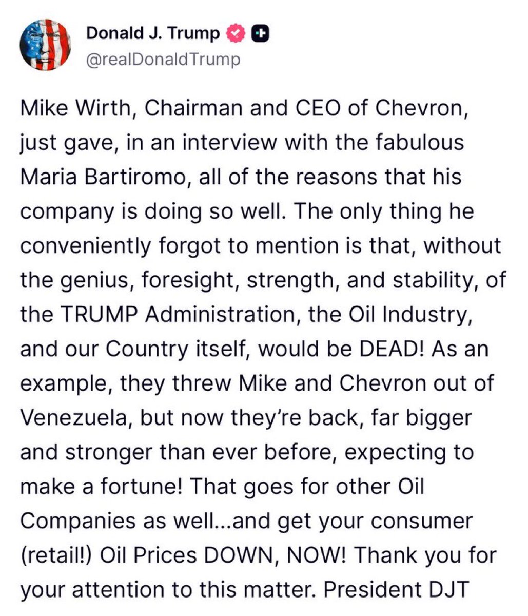 DineshDSouza's tweet photo. The US can keep the oil flowing indefinitely with a free, pro-American government in Venezuela. That is NOT the case now with this socialist regime that is merely trying to outlast Trump. It’s time to announce free elections and a transition to genuine constitutional democracy. https://t.co/Eh06rEOX02
