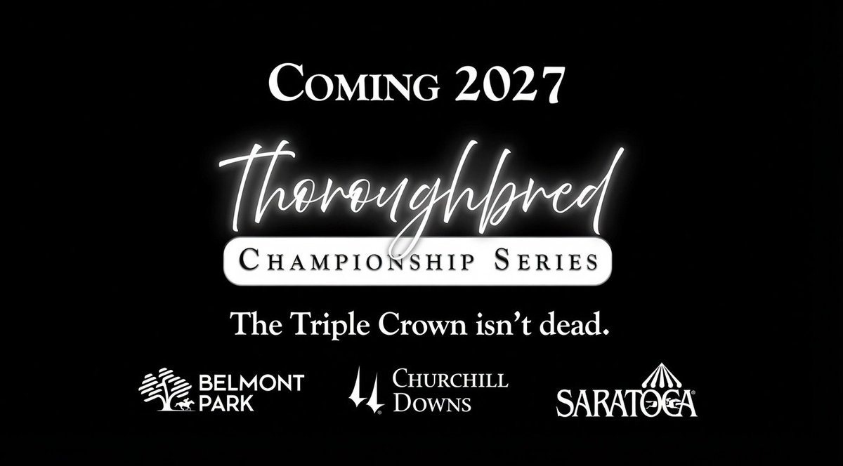 BobbyAtTheSpa's tweet photo. People acting like the Triple Crown is suddenly “dead” haven’t been paying attention.
5 of the last 7 #KyDerby winners skipped the Preakness.
The Triple Crown has been losing steam for years. This new Championship Series didn’t kill it, it’s just another symptom of where the sport is heading. 🧵
The Triple Crown isn’t “dead.”
As @stoolpresidente said, what is $5M to the owners of high-end horses? Not much.
What is the glory of saying you owned a Triple Crown winner?
Eternal fame and notoriety.
Those owners will still exist. They may be few and far between, but there will always be someone who wants that glory.
Nobody is saying these horses CAN’T run in the Preakness. And if a horse wins the Derby, Preakness and #Belmont, they’re still a #TripleCrown winner.
But the reality is that modern trainers aren’t typically training their best horses to run back in 2-3 weeks.
They’d much rather have 4-5 weeks between starts.
That’s a big reason the Preakness/Triple Crown has slowly lost some of its steam.
Moving the Preakness back one week wasn’t suddenly going to bring a bunch of Derby horses back. For modern trainers, 2 weeks vs. 3 weeks isn’t a massive difference.
This new Championship Series takes another notch away from the Preakness, but it still doesn’t eliminate the Triple Crown.
And we’ve already seen the rules expanded for the new series. Horses have to compete in 4 of the 6 races to qualify for the $5M prize pool.
Personally, I DO think the Championship Series should be for 4+ year-olds.
3-year-olds already get plenty of attention from casual fans during Triple Crown season.
But with all that said…
I actually like seeing the industry try something different.
Yes, @ChurchillDowns and @TheNYRA putting this together around their own races obviously hurts some other tracks.
But realistically, the races they’re targeting are the biggest 3-year-old races in America outside of the #Preakness and #Haskell.
The BIGGEST question is how the industry promotes this.
If this series can create legitimate hype, put these horses in front of more eyeballs and give casual fans another reason to follow racing beyond the Derby and Triple Crown…
That’s a win.
The Triple Crown isn’t dead.
Horse racing is just changing.
Thanks for coming to my Ted Talk.