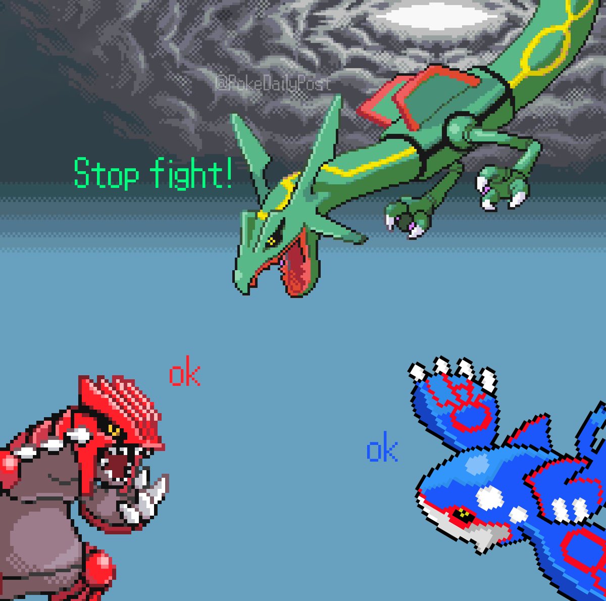 PokeDailyPost's tweet photo. How the fight from groundon and kyoger basically ended https://t.co/oTeYHN3QAI