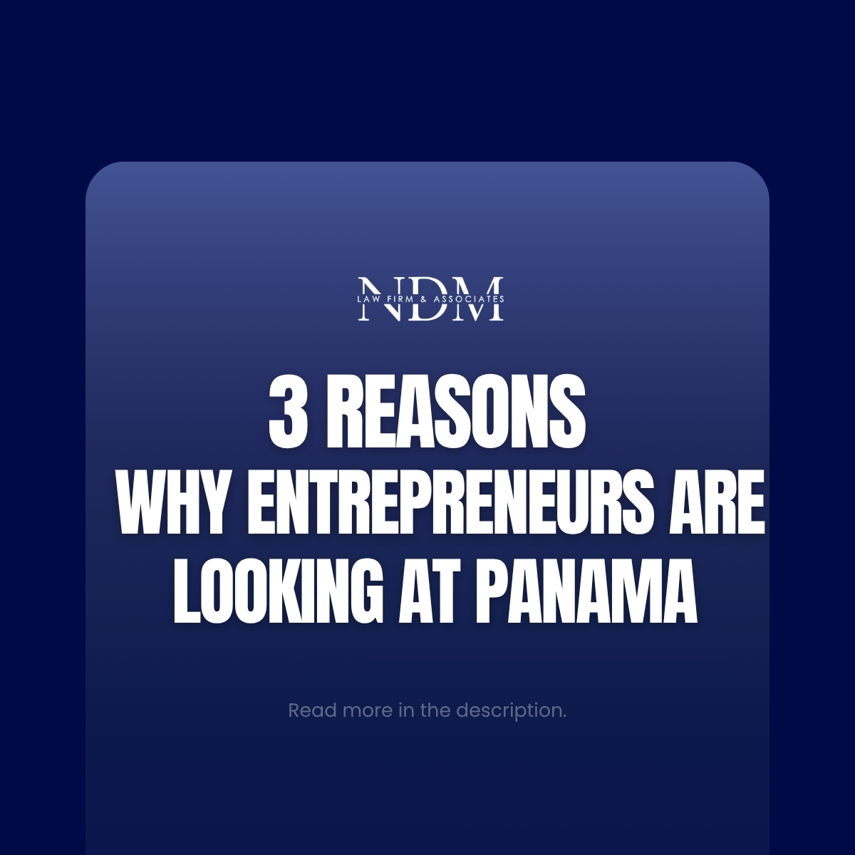 ndmlawfirm's tweet photo. Why more entrepreneurs are eyeing Panama?
1) territorial tax system, foreign income generally isn't taxed
2) fully dollarized economy, no currency risk
3) established logistics/banking hub with strong global connectivity
#Panama #LawFirm https://t.co/oX37Nqj8Qu