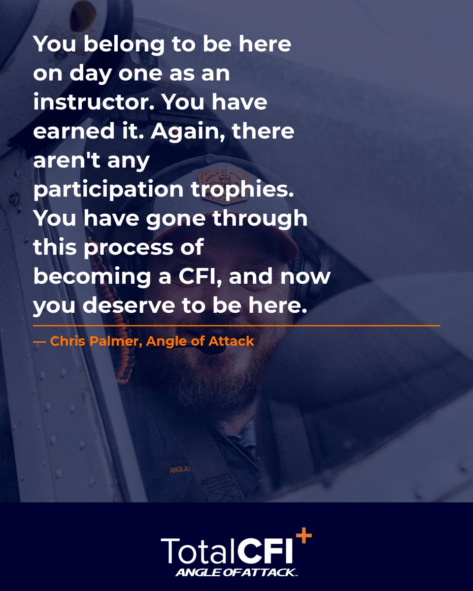 angleofattack's tweet photo. You belong here. You earned this. Don't forget that on day one.
No participation trophies. You earned the right seat.
#CFI #flying #aviation #studentpilot #learntofly
Get it free → https://t.co/suZImqR2Gk https://t.co/Tg7GDvhD1h