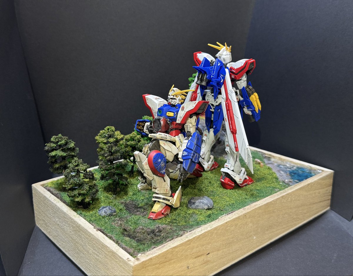 Matogunpla's tweet photo. 去年のちょうど今頃毎日のようにちょっとずつちょっとずつ製作してたやつ。これから1年。今年GBWCがないのは残念だけど来年は二次予選通過したい。
#ガンプラ　#GBWC #ガンダム　#ジオラマ https://t.co/Nm3XNUHZHV