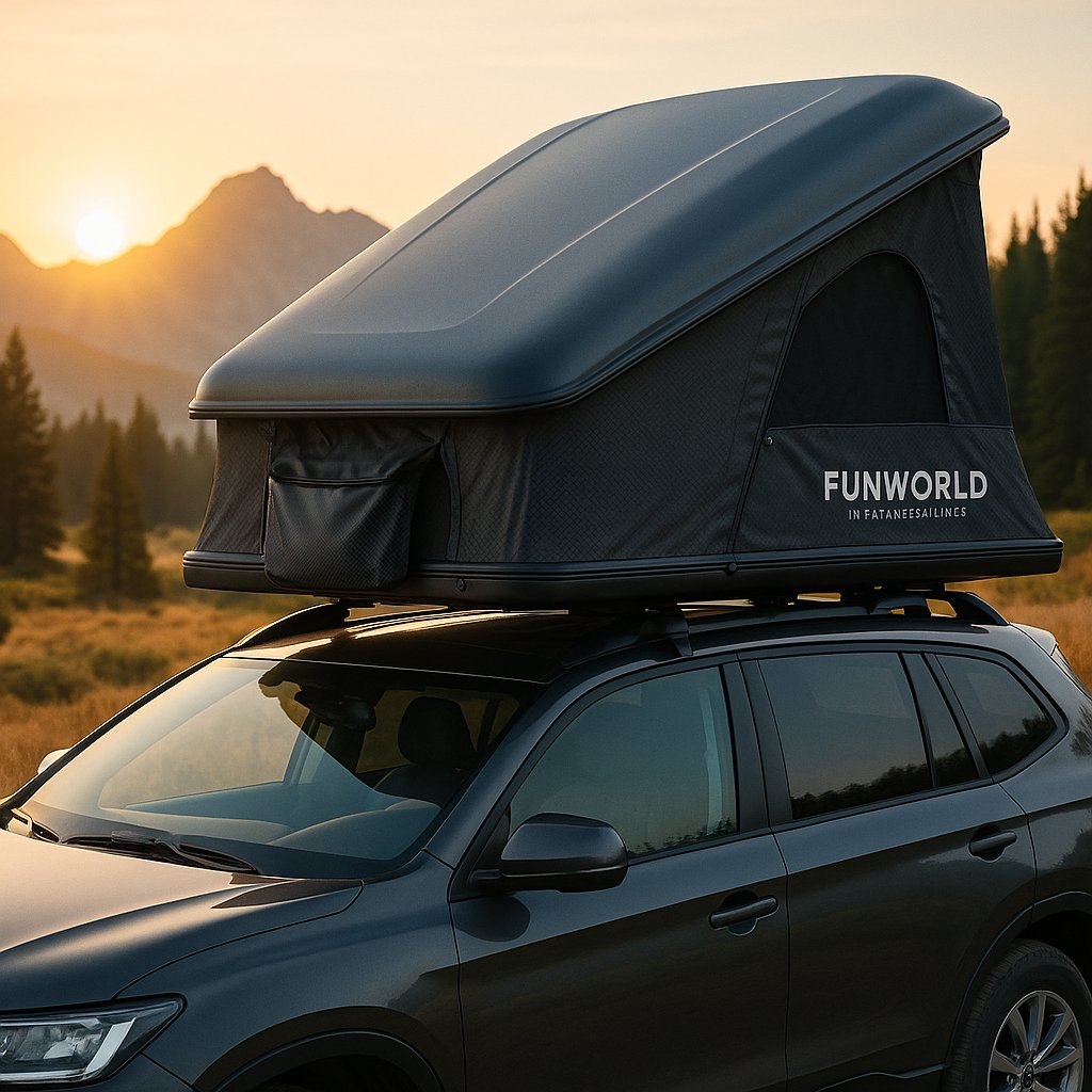 funworld168's tweet photo. Adventure awaits! 🌲 Discover the great outdoors with our top-notch car roof tents. Elevate your camping experience! #FunworldInflatables #CampingLife #OutdoorAdventure https://t.co/y0BpSWFXzq