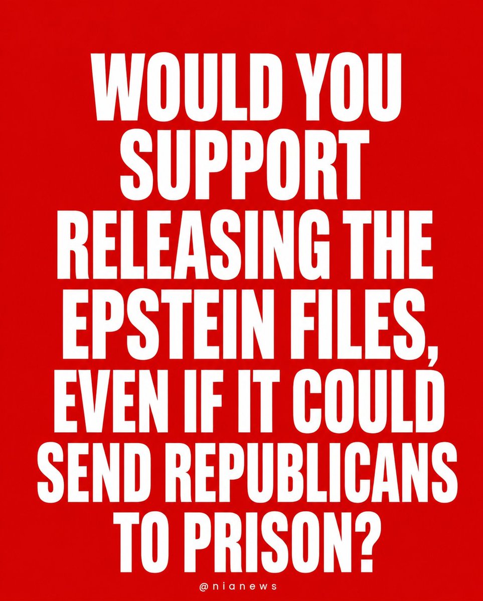 HazelLiaqa4848's tweet photo. Important Question of the Day 🇺🇸 

Would you support the release of Epstein files even if it could send republicans to prison?
🅰️Yes
🅱️No
Be honest! https://t.co/Wp3EXzjZxs