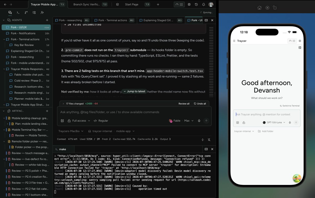 devthinkss's tweet photo. cookingg a mobile app for y'all
gotta keep an eye on my agents while i'm out buying groceries https://t.co/hkMNVrFu8D