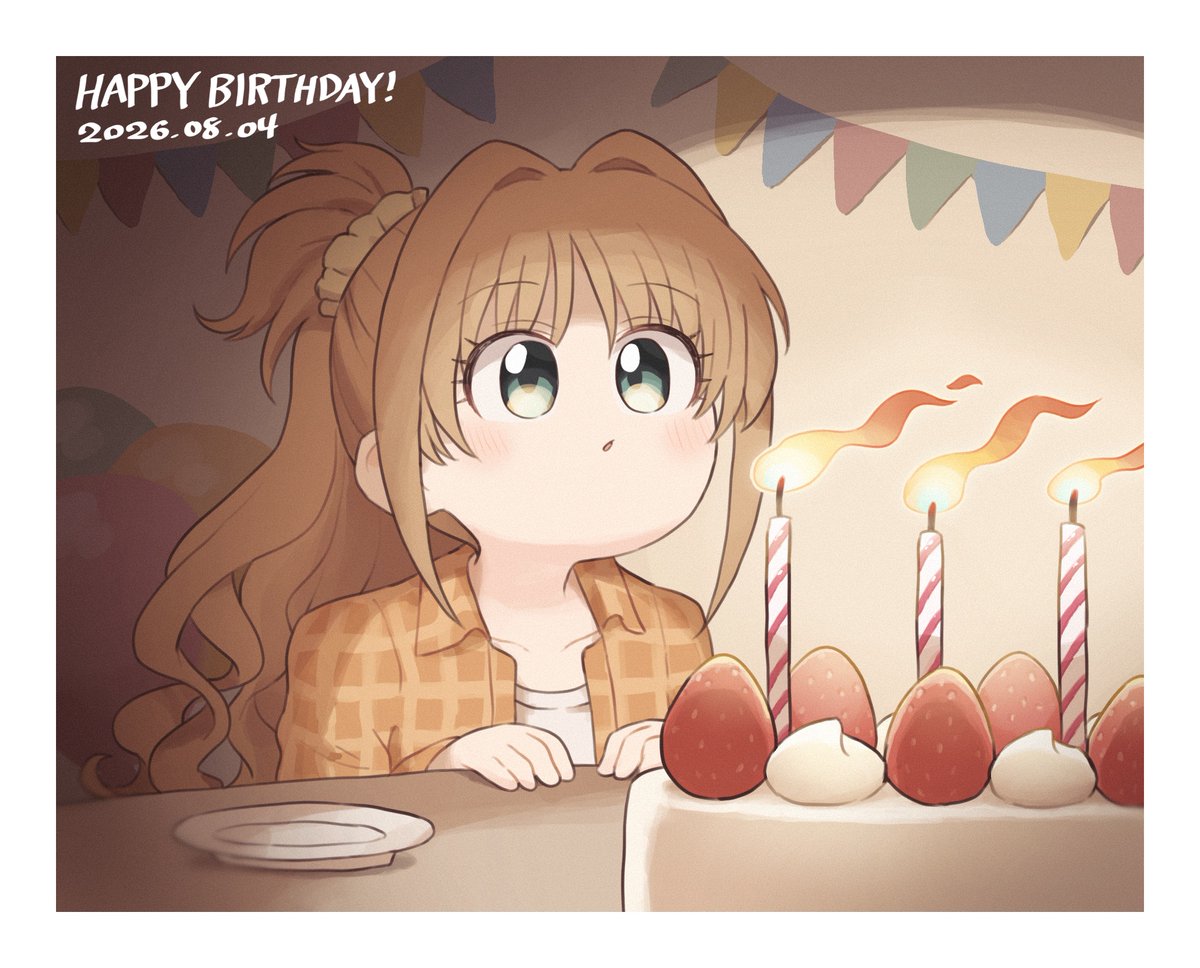 tetrodoo's tweet photo. 茜ちん誕生日おめでとうございます！
今年もお祝い絵的なものを描きました。
#日野茜生誕祭2026 https://t.co/ClkSecKoSV