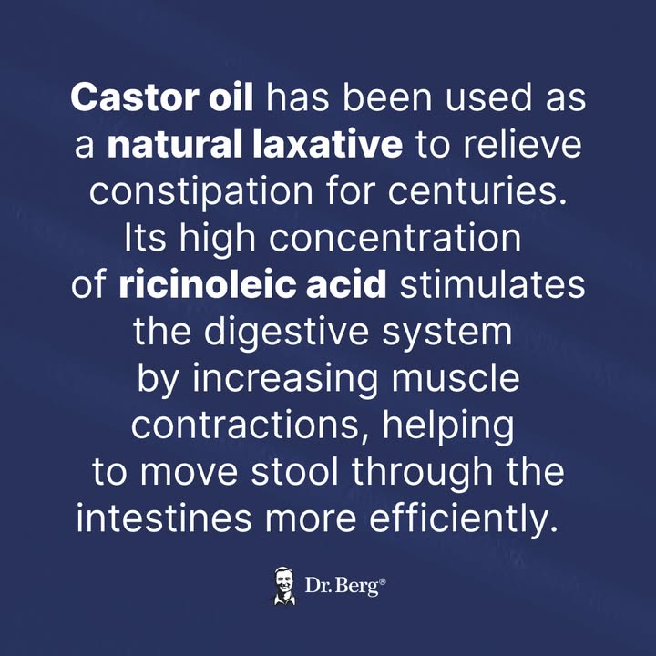 dr_ericberg's tweet photo. Castor oil packs have been used for decades to support gastrointestinal health and promote regular bowel movements.

To create a castor oil pack, soak a cloth in warmed castor oil and place it on your abdomen for 45 to 60 minutes.

Applying warm castor oil to the abdominal region can help promote relaxation, encourage digestive activity, support gut function and regularity, and enhance overall bowel comfort.

Dr. Eric Berg, DC, not MD; information only