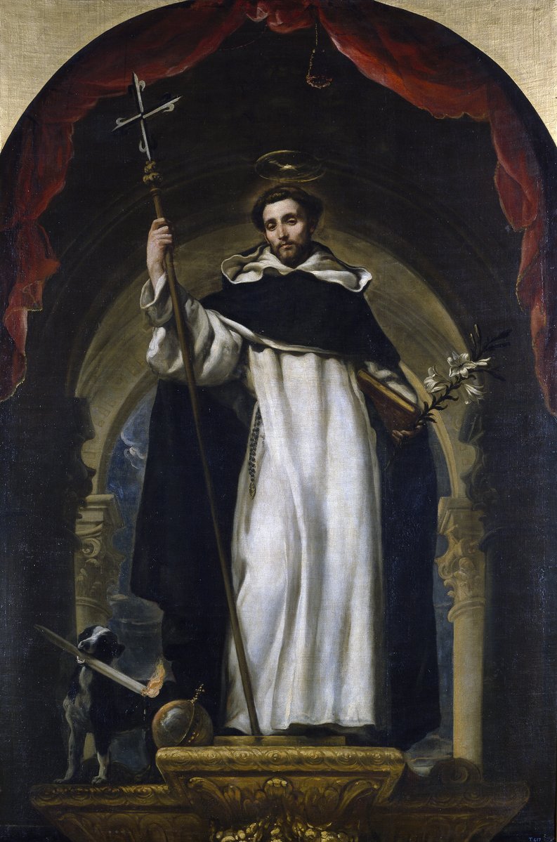 FrDesposito's tweet photo. Hoy, el calendario tradicional celebra a Santo Domingo, el gran fundador de la Orden de Predicadores. Se agotó mediante una pobreza radical, ayunos y una rigurosa predicación teológica con un propósito explícito: la conversión de los herejes a la única y verdadera Fe Católica.

Contrastemos este ardiente celo apostólico con la ruptura modernista de la religión del Vaticano II, la cual dicta incesantemente que jamás debemos hacer "proselitismo"—tratando el mandato divino de convertir almas como si fuese un pecado contra la caridad.

Santo Domingo no buscó "acompañar" a los albigenses en sus errores, ni buscó valores compartidos en su herejía. Luchó para salvar sus almas de la ruina eterna atrayéndolas a la única Arca de Salvación.

Dedicar la vida a la conversión de los herejes y condenar el acto mismo de buscar conversiones no son dos enfoques pastorales distintos. Son la manifestación de dos religiones fundamentalmente incompatibles.

Sancte Dominice, ora pro nobis.