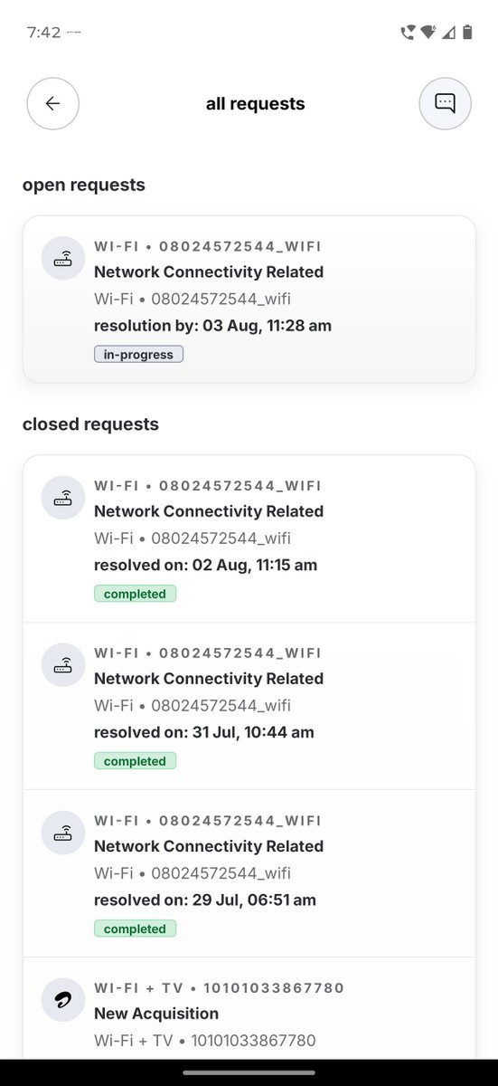SIVAMANI1's tweet photo. Hey @Airtel_Presence @airtelindia, this is beyond frustrating! Called customer care multiple times, and every single time my ticket is closed WITHOUT ANY RESOLUTION. Internet keeps dropping, and when it works it's very slow
Fix this ASAP!
SR: 11036617862 | ID: 08024572544_WIFI https://t.co/YjyYXZ6Cdm