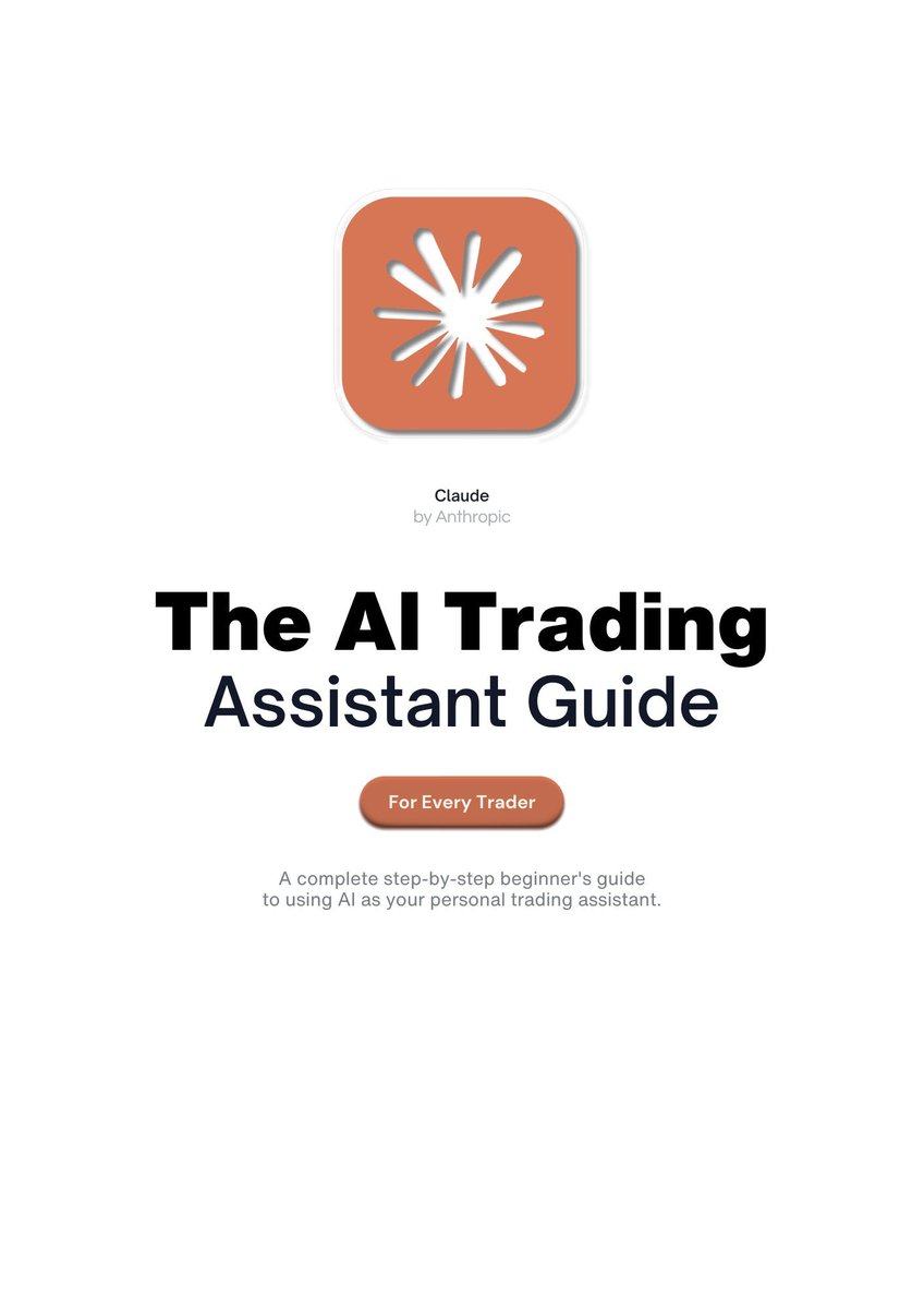 zaruww's tweet photo. In 1–2 years, there will be 2 types of traders:  

Those using AI… and those left behind.  

Claude is already changing the game.  

I made a complete guide you won’t find for free anywhere else.  

Like + Follow + Comment “AI” I’ll DM it. https://t.co/I0PGvSzWoq