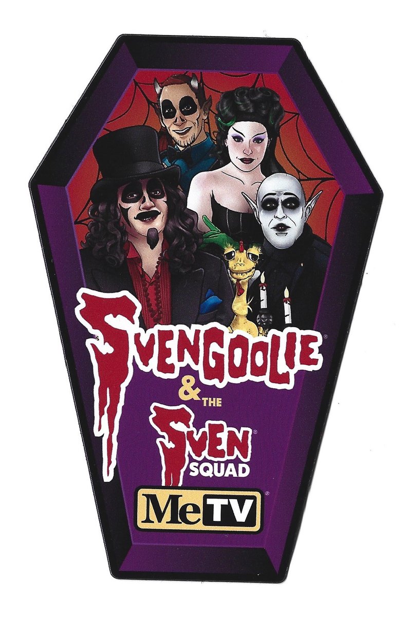 WTHuston's tweet photo. Just in today, the MeTV Sven and Suad magnet given away to fans at the San Diecgo Comic Con this year.  @MeTV @Svengoolie #MeTV #Svengoolie @realpinuppalmer @disgruntmonkey @thestevestrout @StudioMakayla @BrianBernardoni https://t.co/4vjykFTMOV