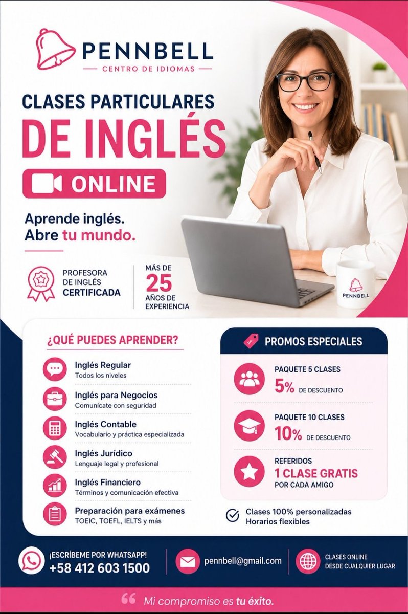 Lawyer21's tweet photo. Porfa, necesito de su ayuda (un RT y Me Gusta). Tengo pocos alumnos en este momento y yo mantengo mi hogar. Mil gracias. 🙏

🔴 Profesora de inglés certificada con más de 25 años de experiencia ofrece CLASES PARTICULARES DE INGLÉS ONLINE.

#WhatsApp+584126031500 https://t.co/jiAvTXPVb9