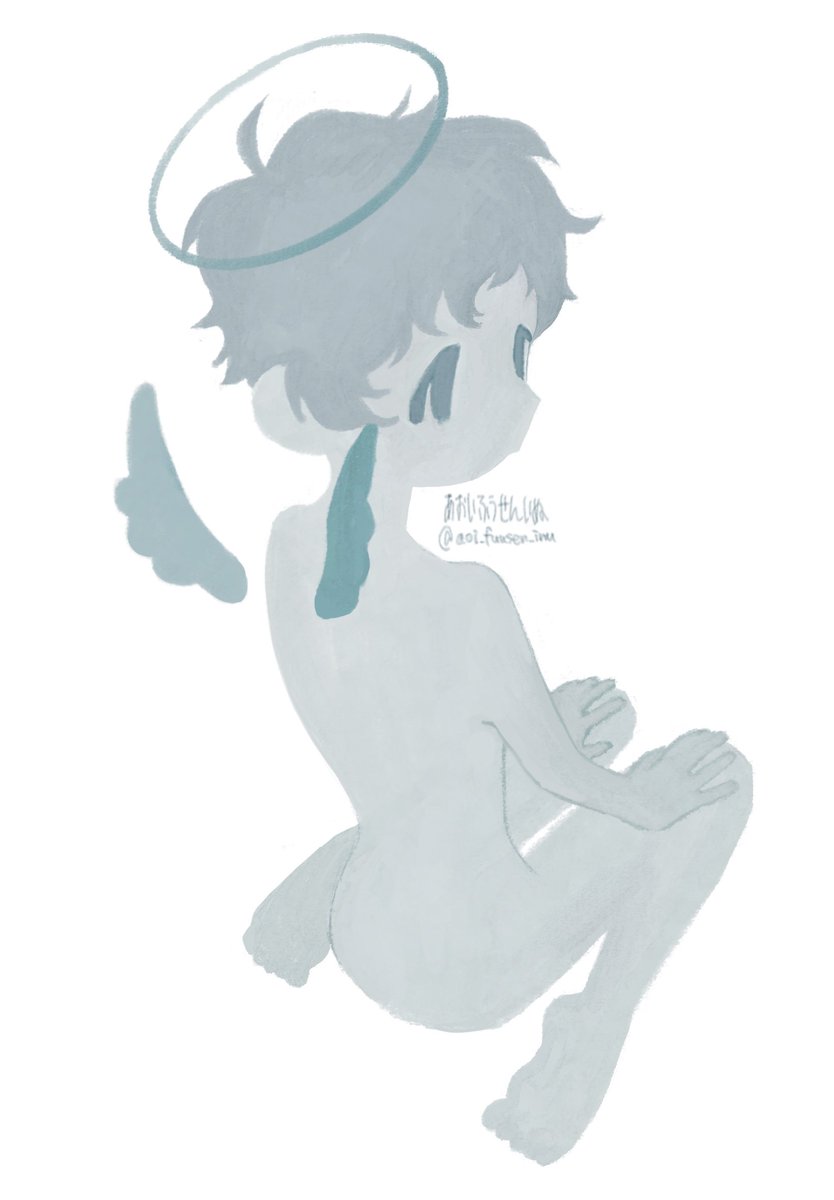 aoi_fuusen_inu's tweet photo. #夏の創作クラスタフォロー祭り 
#絵柄が好みっていう人にフォローされたい
最近はこちらの天使の子をよく描いています！ https://t.co/kA5Y3DwzlM