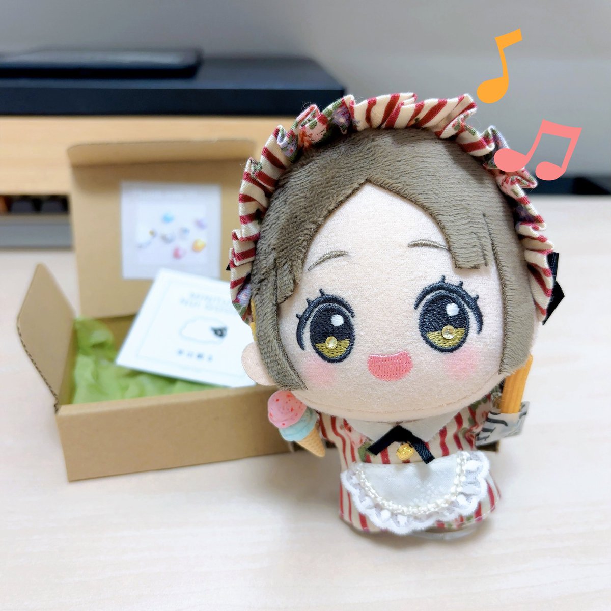 amecoP1206's tweet photo. かわいすぎる🍨とちゅろすが届いた〰️〰️！！
ちっちゃ〜いのに緻密に丁寧に仕上げてあって本当にすごい✨うちの千奈ちゃんの誕生日プレゼントになりました🎁🎀
もってお出かけしようね🥰

『羊は眠る』さま@hi2sheep https://t.co/KU613pguCg