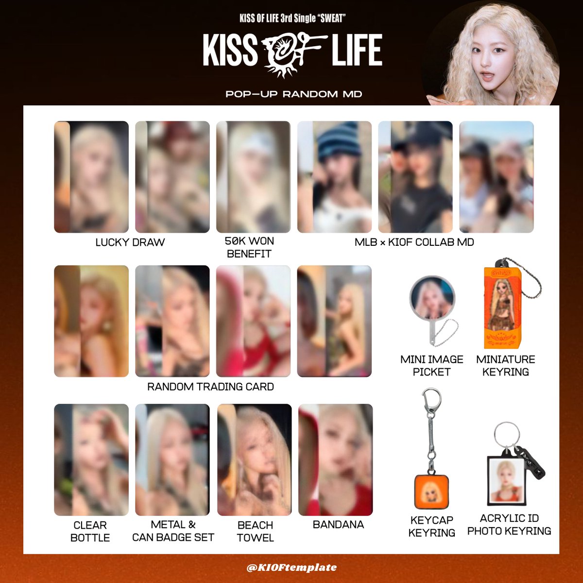 KIOFtemplate's tweet photo. KISS OF LIFE
3nd Single Album [SWEAT] POP-UP

PHOTOCARD &amp; RANDOM MD

KISSOFLIFE キオプ templates template pc 키스오브라이프 키오프 포카 JULIE NATTY BELLE HANEUL トレカ 一覧 KIOF SOUNDWAVE
#KISSOFLIFE #키스오��라이프
#KIOFtemplate #SWEAT https://t.co/1kHQmI814A