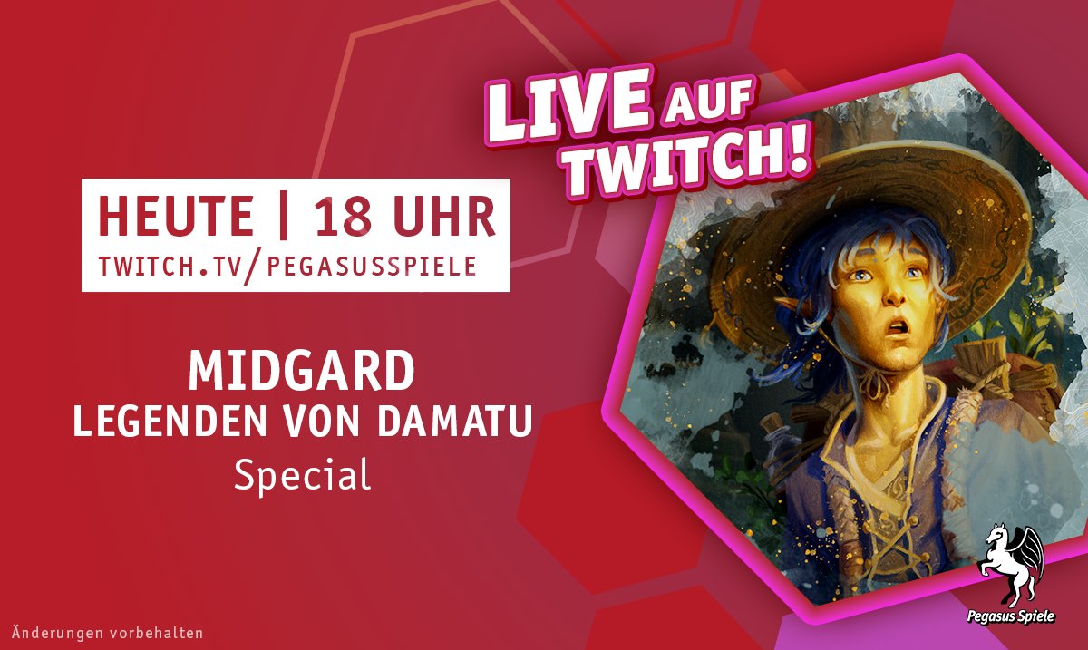 pegasusspiele's tweet photo. Schaltet heute Abend um 18 Uhr auf https://t.co/B7NUfjP8tb ein und verfolgt unseren Livestream zum Thema MIDGARD – LEGENDEN VON DAMATU. In unserem Live-Unboxing erhascht ihr erstmal einen Blick auf die kommenden Produkte! Mit dabei ist unter anderem Chefredakteur Michael Masberg! https://t.co/OEUgX6PVfQ
