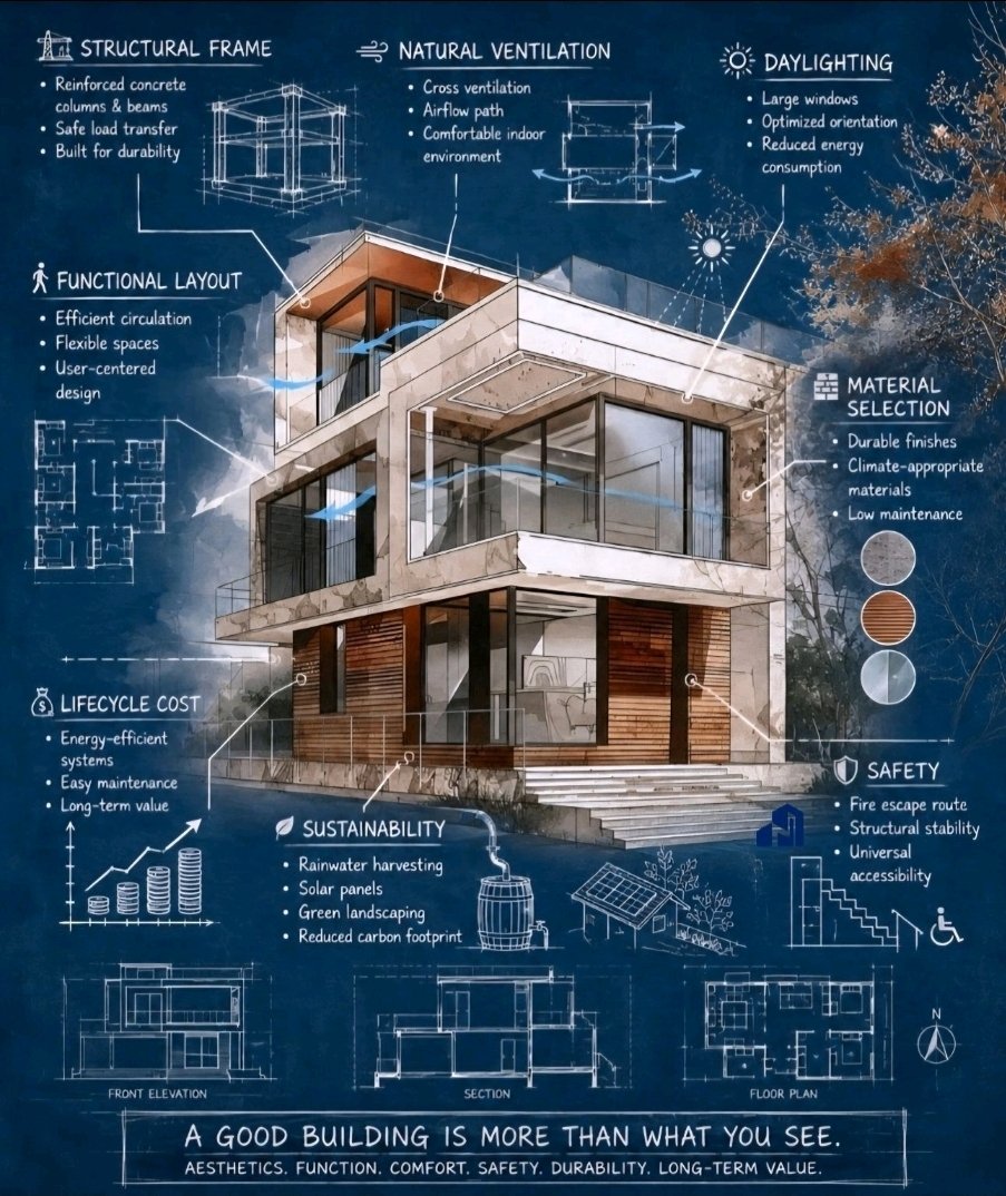 dteckton's tweet photo. A beautiful building isn't always a good building. Great architecture balances aesthetics, functionality, comfort, safety, and long-term value. Design should solve problems—not just attract attention. 🏗️ https://t.co/krSGyp7GDP