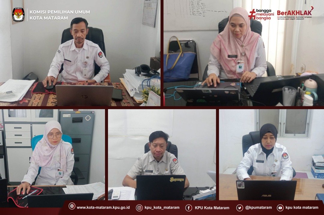 kpumataram's tweet photo. KPU Kota Mataram mengikuti Rapat Sosialisasi Pemutakhiran Data ASN pada Aplikasi Sistem Manajemen Talenta (SIMATA) di Lingkungan Sekretariat Jenderal KPU Tahun 2026

#temanpemilih — Pejabat Struktural KPU Kota Mataram mengikuti Rapat Sosialisasi Pemutakhiran Data ASN pada https://t.co/Mnuz5mvzKX