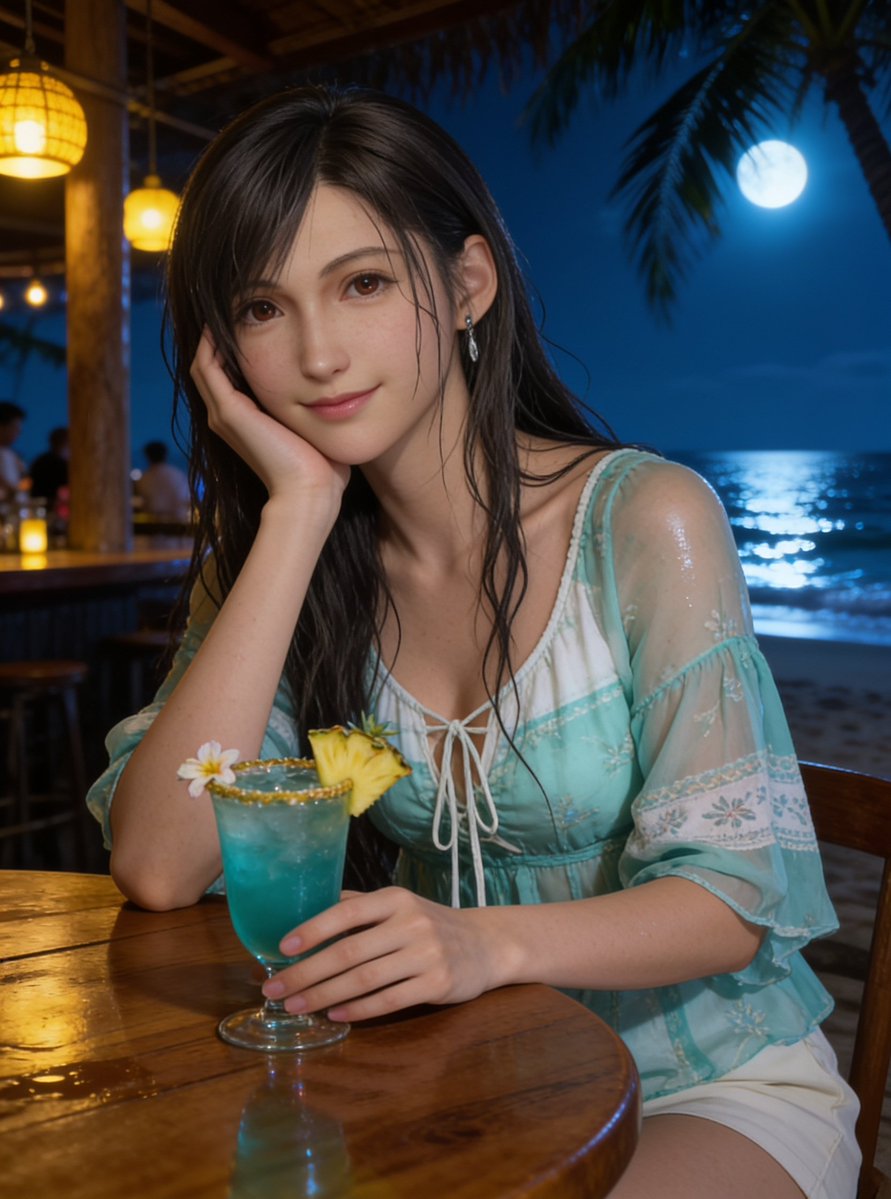 tuqu_AI's tweet photo. #TifaLockhart #AerithGainsborough #YuffieKisaragi #FF7 #FF7Rebirth #FinalFantasyVII #FF7Girls #GameToReal #AnimeToReal #AIArt 

beach night https://t.co/92cO9eTyZg