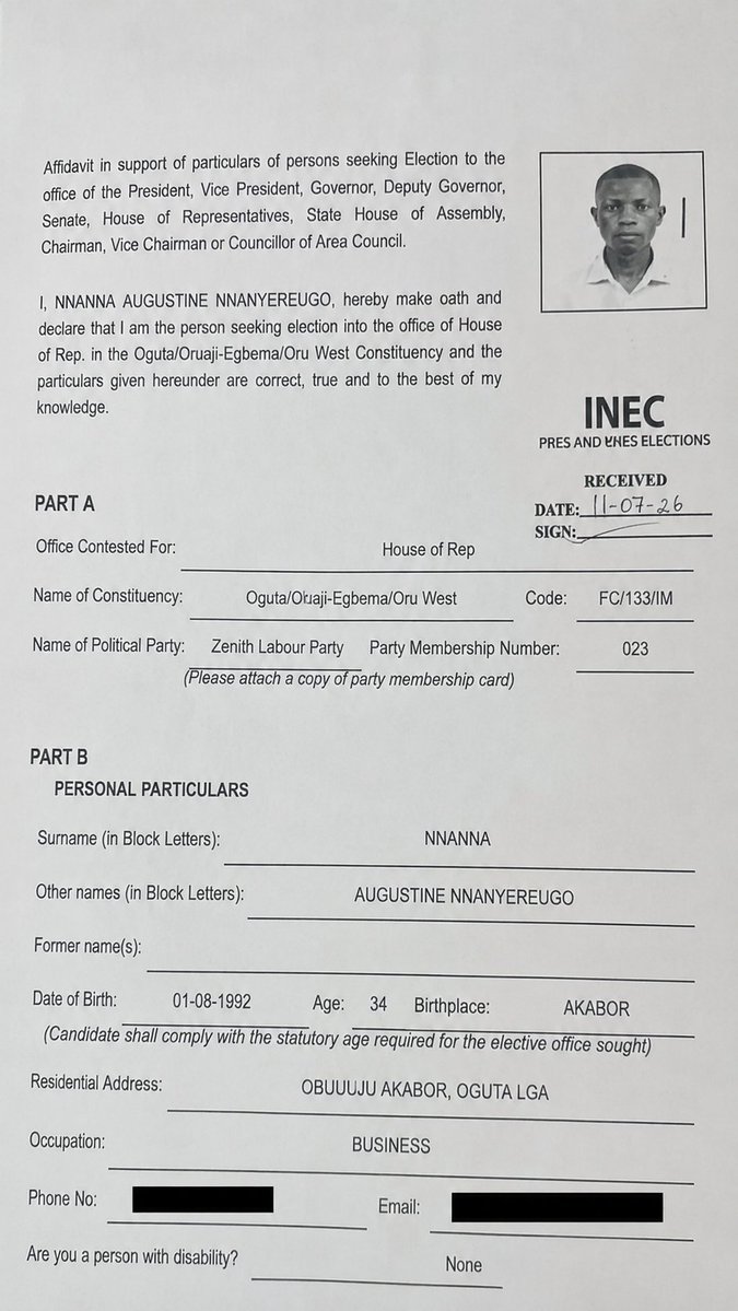 EagleFora1's tweet photo. OGUTA/OHAJI-EGBEMA/ORU WEST FEDERAL HOUSE OF REPRESENTATIVES 

The journey to victory starts now. Let’s move forward together!

NNANYEREUGO AUGUSTINE NNANNA 

Official House of Representatives Candidate
Oguta/Ohaji-Egbema/Oru West Federal Constituency
Zenith Labour Party (ZLP)
#EagleFora2027 #ZLP #OgutaOhajiEgbemaOruWest #TogetherWeCan  
Wike, RATEL RIVERS
