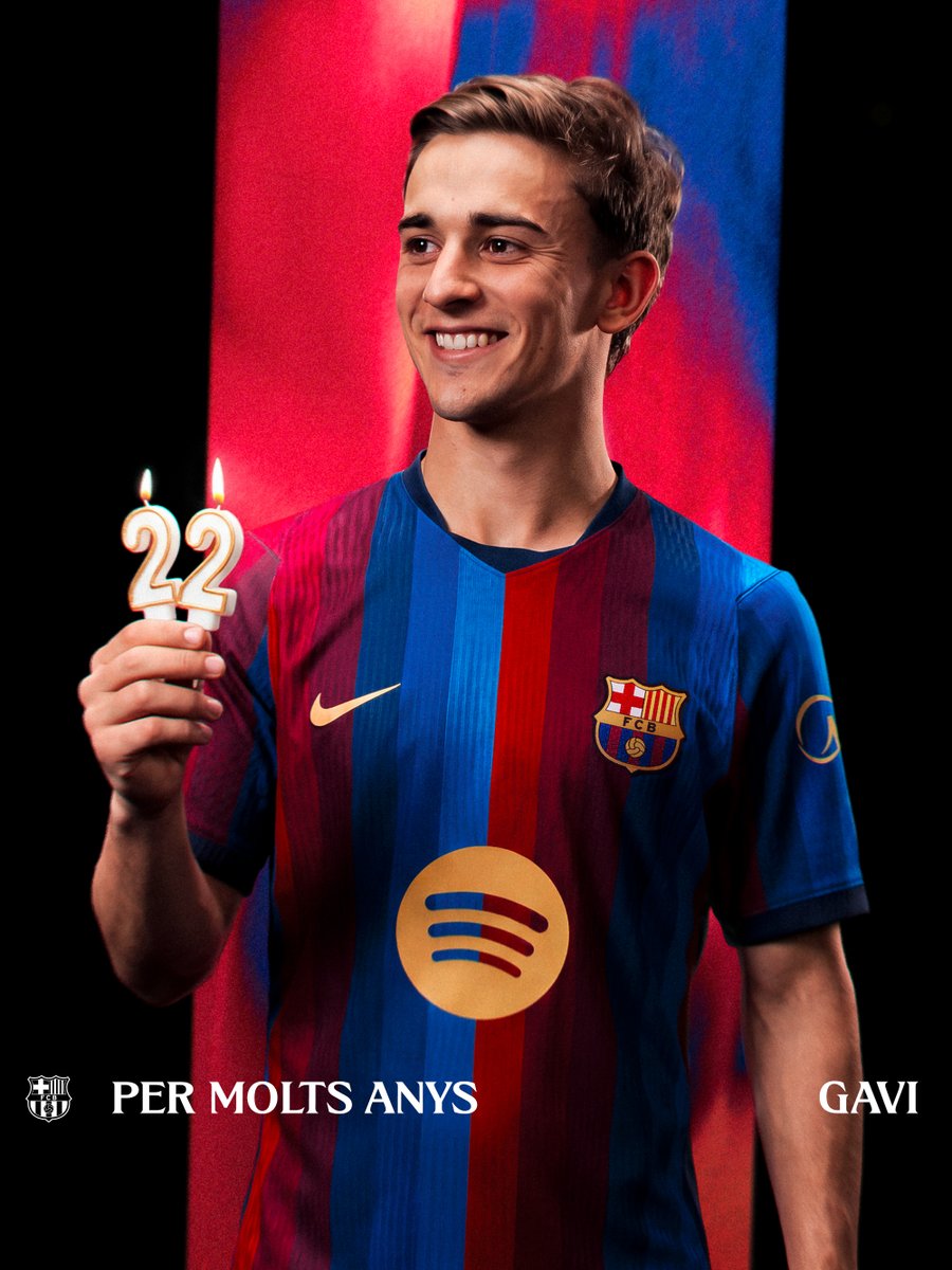 FCBarcelona_cat's tweet photo. Per molts anys, Gavi! 🎂🥳 https://t.co/VZjBmYAzNl