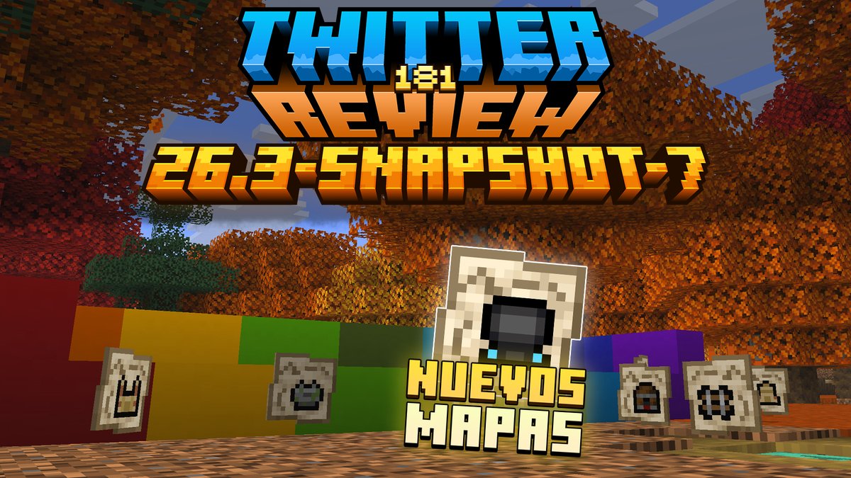 CrossFace22's tweet photo. ✨ ¡EL DROP MEJORÓ EXPONENCIALMENTE!

¡Bienvenidos a una nueva #TwitterReview de la Snapshot 7 de Minecraft 26.3!

🔎 ¡ESCALERAS Y SLABS DE CONCRETO, NUEVOS MAPAS A ESTRUCTURAS, MAPAS MEJORADOS Y MÁS!

¡Pueden apoyar esta review con likes y compartiendo! Lo agradezco mucho ❤️