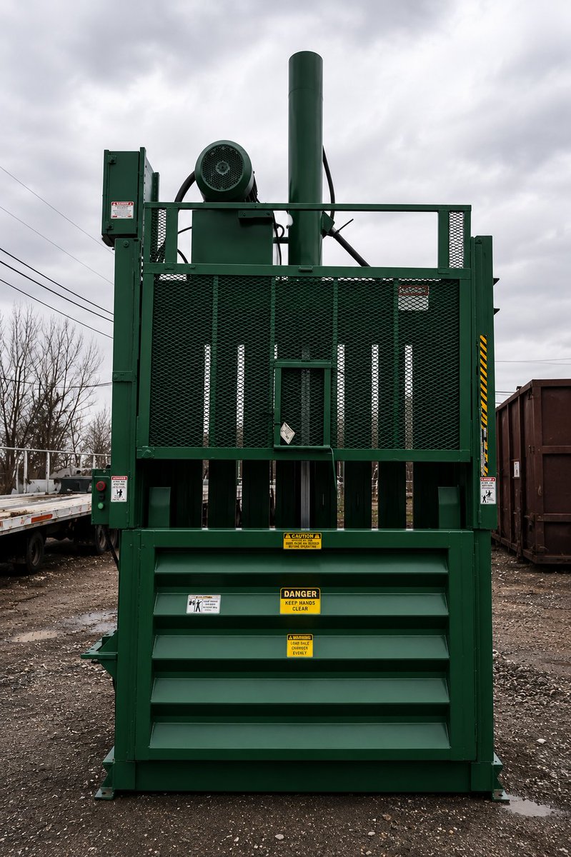 ElyEnterprises's tweet photo. Reduce waste volume, lower hauling costs, and improve workplace efficiency with a vertical baler. Ely Enterprises offers new and used vertical balers backed by expert service and support. 📞 888-8BA-LERS #VerticalBaler #RecyclingEquipment https://t.co/N7Vnie7Jeu