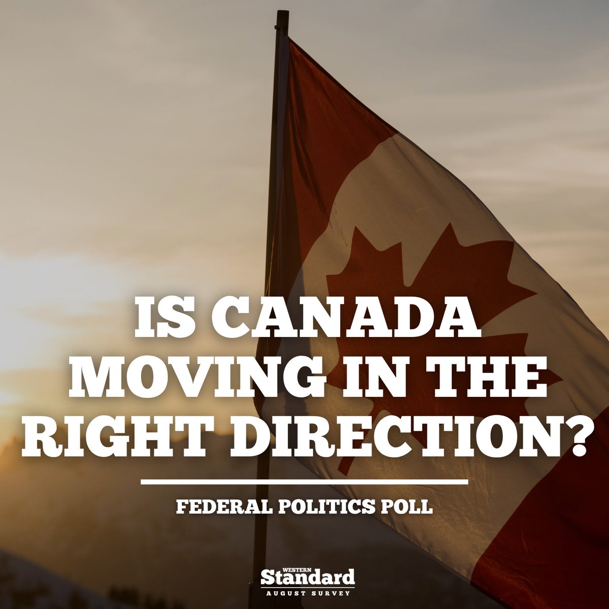 WesternStandard's tweet photo. Many Canadians are concerned about where Canada is headed. Make your voice heard today.

Answer the short poll below. Do you believe Canada is headed in the right direction?