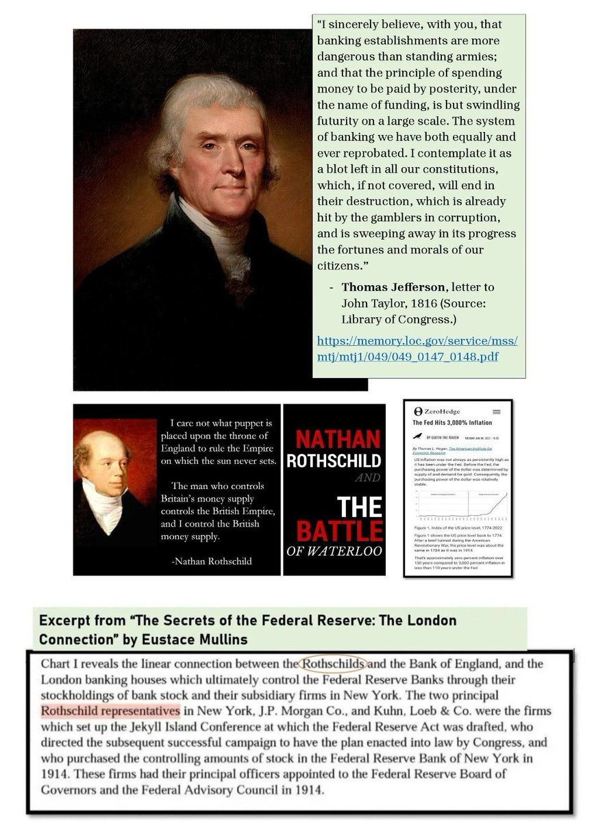 RealTheForce's tweet photo. @ComicDaveSmith 🚨 Until we abolish the Rothschild private "Federal Reserve" and go back to a gold backed currency not tied to the Rothschild family, who runs Epstein Island and our entire government via blackmail, then nothing will change and their wars will continue forever https://t.co/ZW8yh0pOpo
