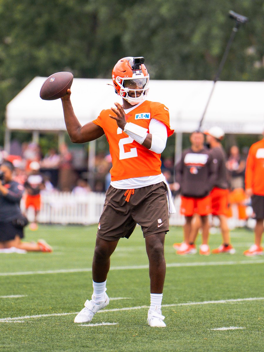 ESPNCleveland's tweet photo. “I’d sleep like a baby if I got play him every week,” - an NFL defensive coordinator on Shedeur Sanders to @SandoNFL in his annual QB tiers. 

Shedeur Sanders was ranked no. 35 and Deshaun Watson was ranked no. 31. https://t.co/nldMeDAZ75