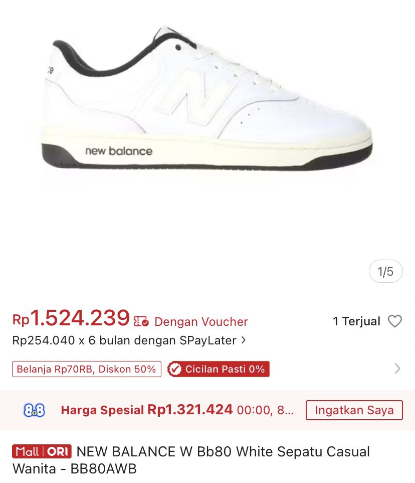 _Ciakook's tweet photo. Guys ada yg mau ga??? Help rt dong 👇🏻

WTS ~ want to sell 
Sepatu New Balance Bb80 
New yaa, baru dicoba aja dan kekecilan
Sz 38.5 insole 24cm 
Dom semarang, harga asli 1.5an 
Jual 480k aja bersih. Yg mau bisa dm 🙌🏻💗

#wts #zonauangㅤ tags wts sepatu nb new balance murah https://t.co/77QZXVqTJP