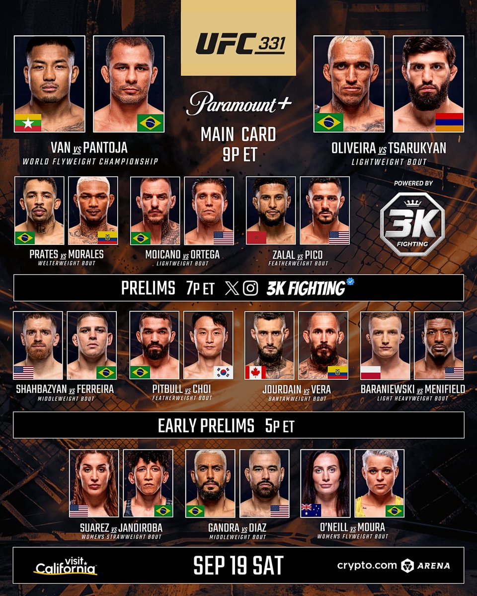3KFighting's tweet photo. #UFC331 potential card by @3KFighting 👀 https://t.co/GdCKoeIOhz