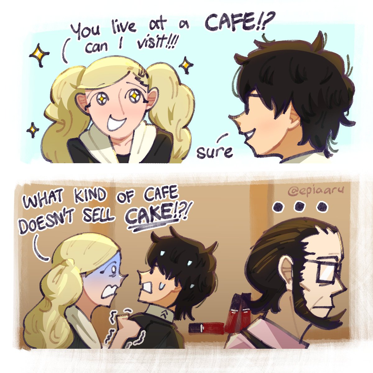 Epiaaru's tweet photo. leblanc is missing just one important thing ..

#Persona5 #AnnTakamaki #RenAmamiya https://t.co/KKGdTQIfNj
