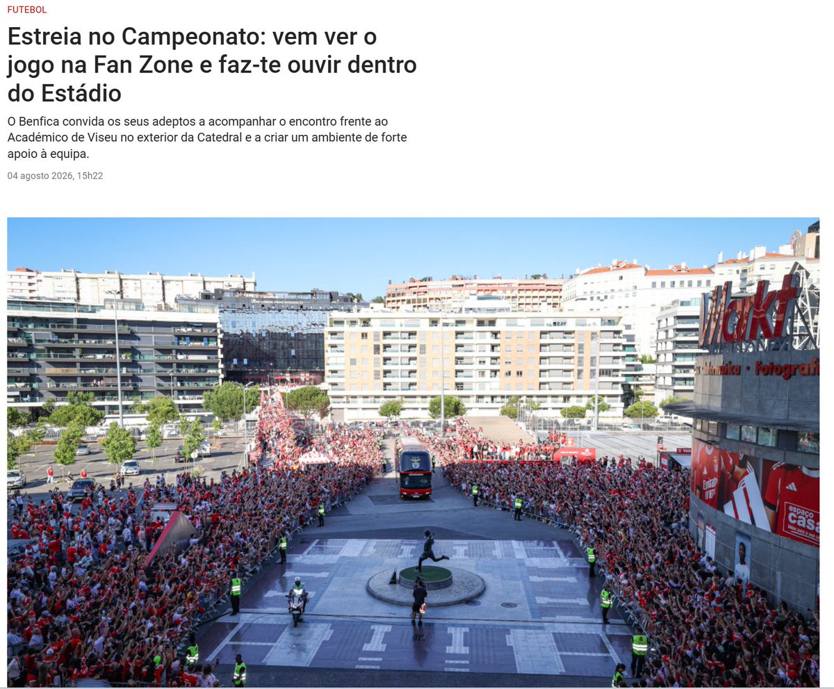 tiagojcgodinho's tweet photo. Muito bem! 

Ontem o @BenficaVencera já tinha falado sobre esta possibilidade, ainda bem que a mesma foi considerada pelos responsáveis do clube, certamente que mesmo de fora, os jogadores irão sentir a extraordinária massa associativa do Incomparável, o Sport Lisboa e Benfica! https://t.co/ZPT6cTP36I