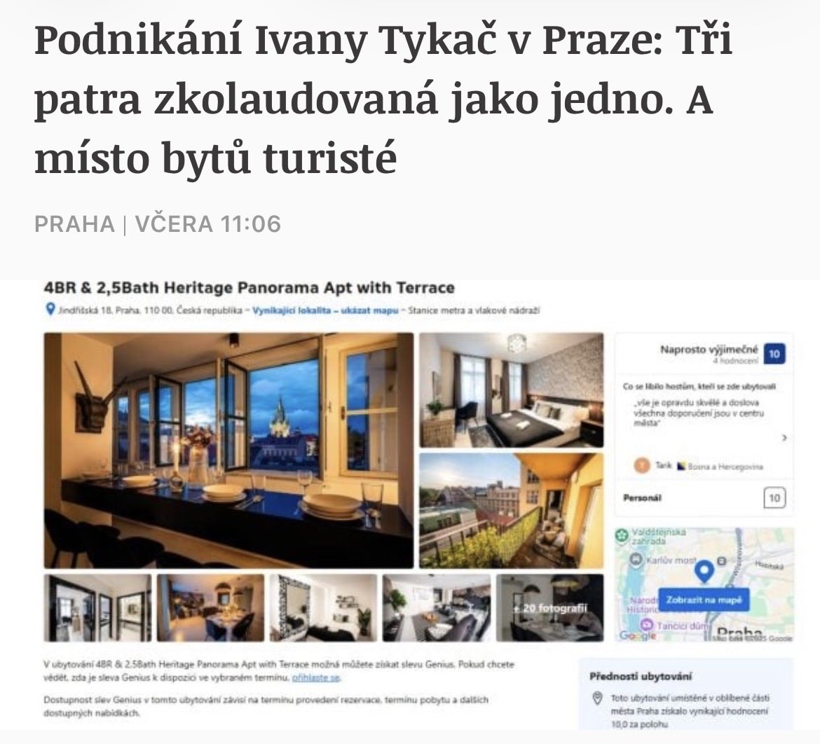 rangl_david's tweet photo. Víte jak nám paní Tykač vzkázala, že se máme ve svých mrzkých životech uskromnit, více rodit a jít do důchodu ideálně tři dny před smrtí⁉️😀

Věřte jí….je to paní co dokázala zkolaudovat tři patra jako jedno‼️😂 

Asi radnice Prahy 1 vyhlásila akci 3v1 😇 https://t.co/MstNGCf6zD