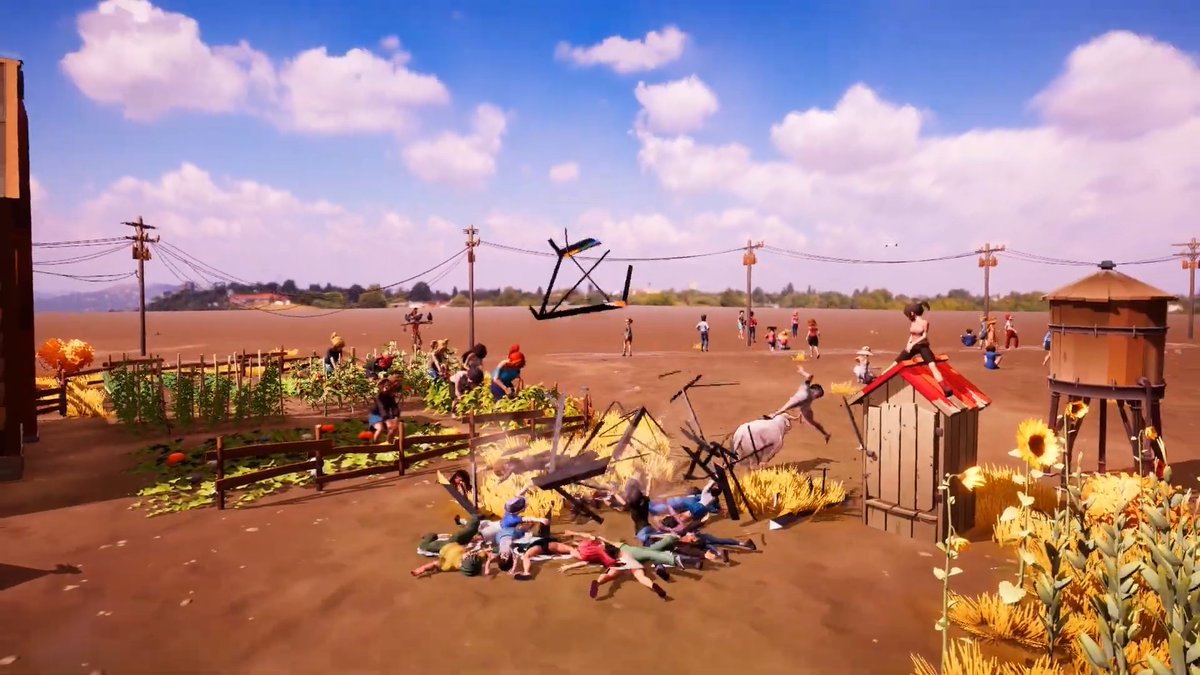 gamespark's tweet photo. 暴れ牛として街を大破壊！群衆を追い回す雄牛なりきりシム『Bull Simulator』発表
https://t.co/QYy4Lu8q6W https://t.co/2FGy1mfSUx
