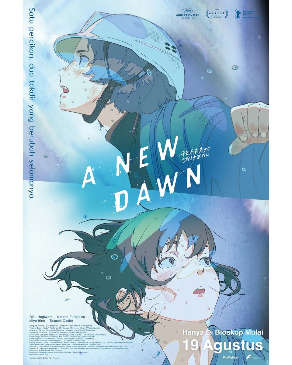 CGV_ID's tweet photo. Kembang api, persahabatan, dan sebuah kota yang berada di ujung perubahan.

Siap-siap kena emotional damage lewat A NEW DAWN, debut sutradara Yoshitoshi Shinomiya, animator yang pernah berkontribusi dalam film “Your Name” dan “Garden of Words”

Kalau visualnya secantik ini, wajib layar lebar sih - mulai 19 Agustus hanya di CGV!

#SemuaSerudiCGV