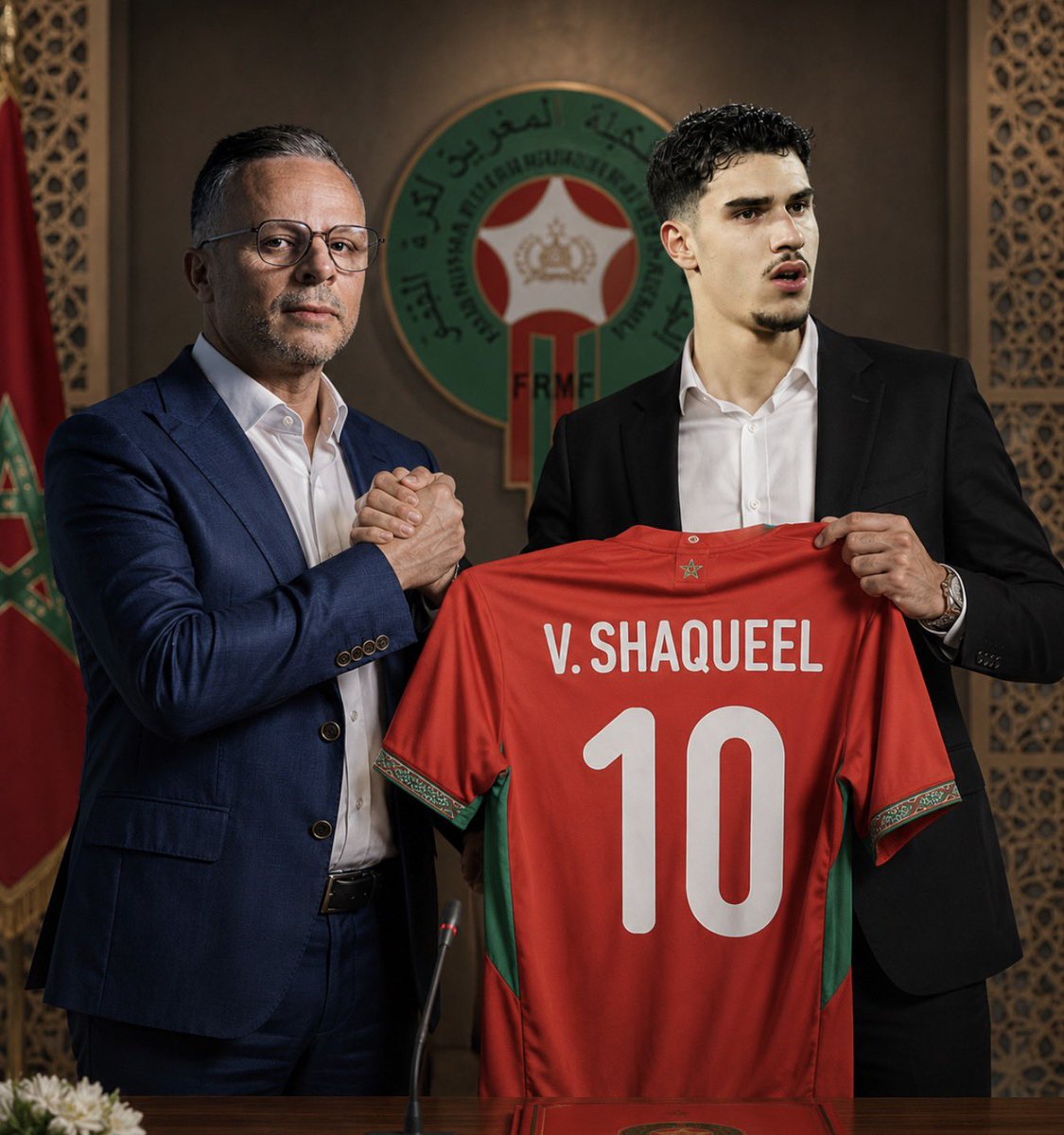 ajitchuf's tweet photo. Shaqueel van Persie en discussions avec la FRMF ! 🇲🇦

La FRMF a présenté son projet sportif au jeune attaquant afin de le convaincre de représenter les Lions de l’Atlas. 🇲🇦🦁

Aucune décision n’a encore été prise : le joueur étudie toujours ses options. ⏳ https://t.co/sBb0wQMEWQ
